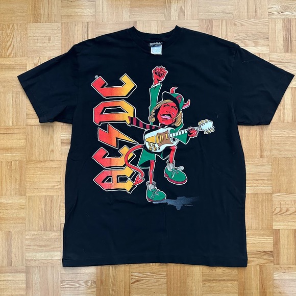 Vintage | Shirts | Vintage Acdc Shirt Devil Guitarist Shirt 200 | Poshmark